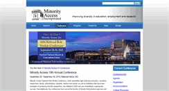 Desktop Screenshot of minorityaccess.org