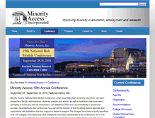 Tablet Screenshot of minorityaccess.org